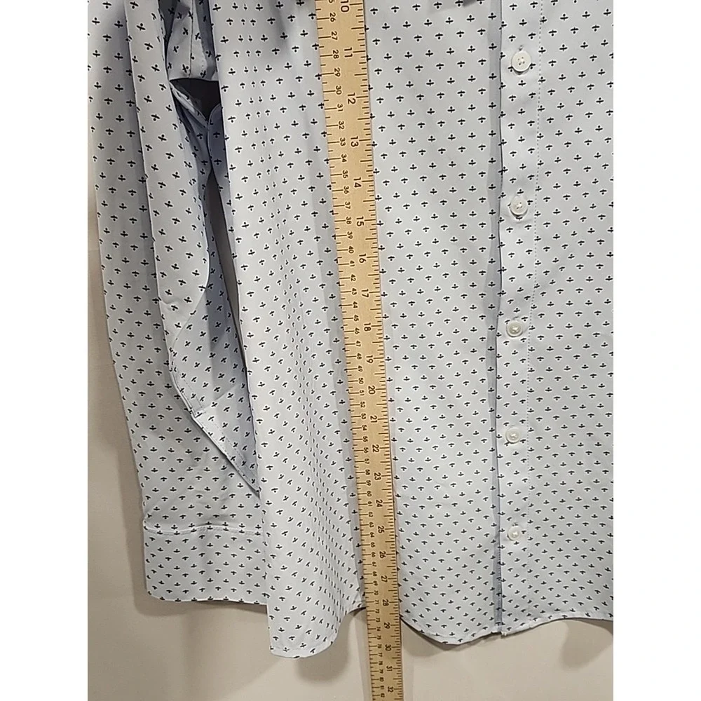 NWT Mizzen and Main Leeward Dress Shirt‎ Mens S Long-sleeved Blue MSRP $138